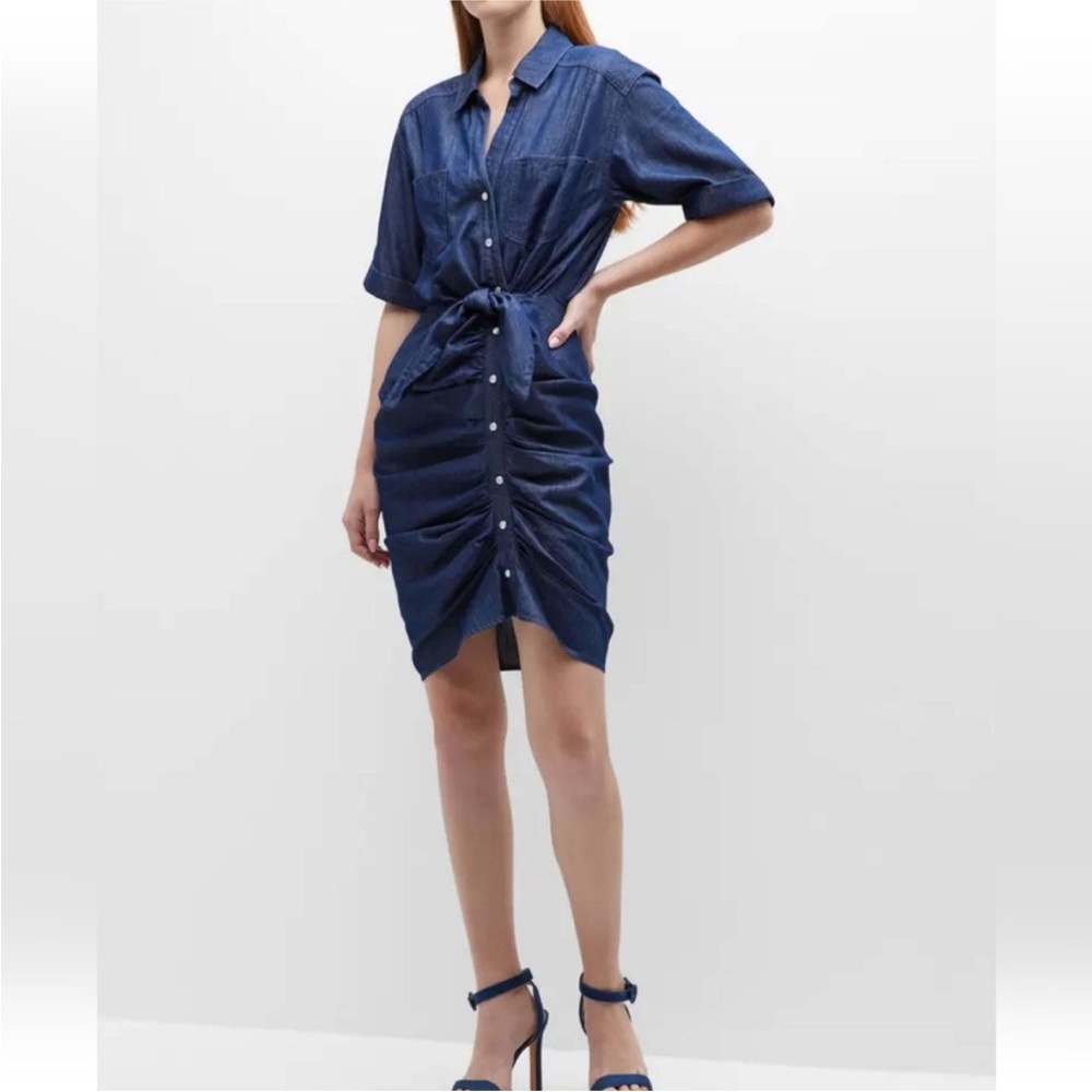 Denim Blue Button-Down Dress